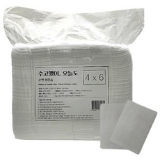국내생산 수고했어 오늘도 순면화장솜 4x6 450g 절단솜 1200매이상 대용량 전문가용 에스테틱, 1개, 1200매입