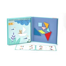 TOOKY 자석 칠교 놀이 642 도형 퍼즐 유치원 완구 아동 창의 교구 수학, 1개