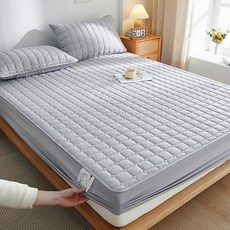 방수 누빔 매트리스 커버 침대커버 알러지제어