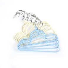 寵物衣物防滑波浪衣架，多色可選，耐用不變形，寵物衣架, 5個