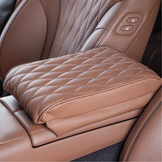 카디즈 팔이 편안한 차량용 소프트 순정형 가죽 콘솔 쿠션, 피칸 브라운 (싼타페 MX5 전용), 1개