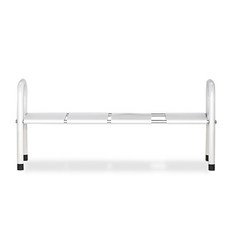 마켓플랜 폭조절 다용도 싱크인 철제 선반 1단, 화이트, 1개