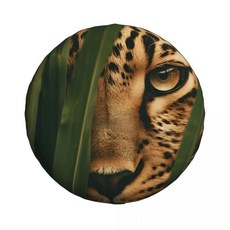 자동차 블랙 애니멀 페이스 스페어 타이어 커버 휠 소프트 트레일러 핏, 5. 5, B. 16 inch