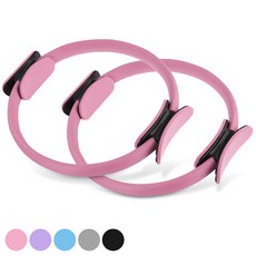메디플릿 요가 써클 홈트 운동 기구 필라테스 링, 핑크, 2개