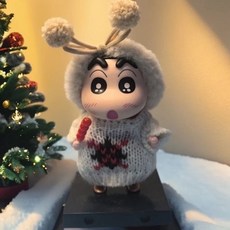 臺灣出貨 新衣可愛小新糖葫蘆蠟筆小新創意擺件公仔裝飾手作diy, 1個, 奶呼呼小新