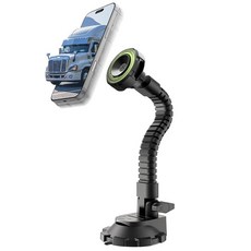 Bracketron MagAlign X Pro - 대시보드 및 앞유리용 유연한 암이 있는 트럭용 Magsafe 자동차 폰 마운트 아이폰 17 프로 맥스 16 15 14 13 1, Bracketron MagAlign X Pro - 대시