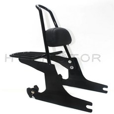 분리형 시시 등받이 러기지 랙 할리 데이비슨 다이나 모델 애프터 마켓 오토바이 부품 블랙, 1개