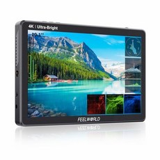 FEELWORLD 10.1 1920x1200 IPS 2000nit 3G-SDI4K HDMI ) 인치 카메라 필드 모니터 터치 패널 고휘도 입출력 F970외부 공급 키트, 1개