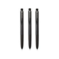 유니 중성펜 시그노 노크식 UMN-155 0.38mm 블랙(3개입), 3개