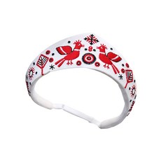 Comfortable Fabric Headpiece With Embroidery Pattern compatible with European Theme Party, 1개, Bird embroidery