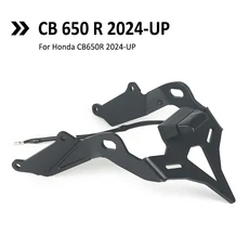 오토바이 후면 쇼트 테일 주식 깔끔한 번호판 거치대 테일 스톡 브래킷 LED 조명 CB 650 R CB 650R CB650R 2024-UP, 01 CB650R 2024-UP, 1개
