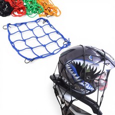 오토바이 고리 그물망 짐받이 화물고정 헬멧보관, 5개, 35x35cm
