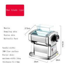 소형 가정용 국수 기계 완전 자동 다기능 물만두 기계 스테인리스 스틸 반죽 롤링 기계, 02 혼합 색상