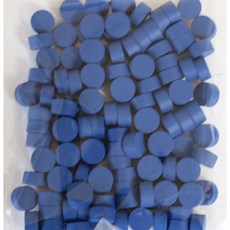 요기팜 원목 원형 칩(블루/파랑) 10mm x 5mm 100개 교구 숫자 학습 교육 배우기