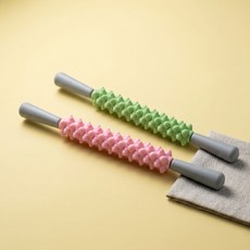 롤러 마사지 스틱 롤링 허벅지 종아리 허리 어깨 안마봉, 핑크, 핑크