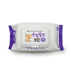 강아지 고양이 물티슈 80매 캡형 반려동물용