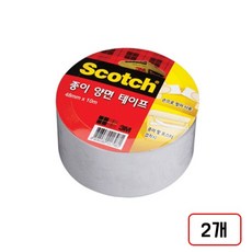 3M)종이양면테이프(3인치), 2개, 4810/48mm*10m/M323518
