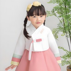 GAON BABY HANBOK 女童用 呂緞美三色袖 韓服套裝 AW221