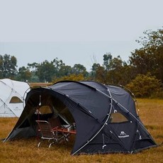 돔 텐트 휴가 산행 낚시 야영 차박 터널형 텐트, 기본 사용 인원, 1. 블랙 반구형 (봄여름 버클)