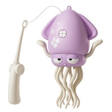 【Rising】跳舞章魚 禮物 交換禮物 扭扭章魚 跳舞八爪魚 魔性跳舞 自動感應避障 解壓玩具, 紫色, 1個, （附贈專用釣竿）