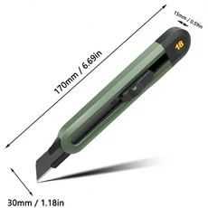 델리 유틸리티 12mm9mm18mmT 자형 다중 사양 탄소강 택배 커터 사무용품, [12] 18mm-Green, 1개
