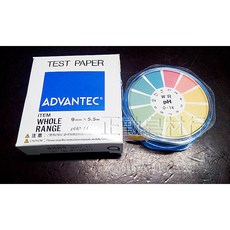 ADVANTEC 石蕊試紙 pH 0-14 捲狀, 1個