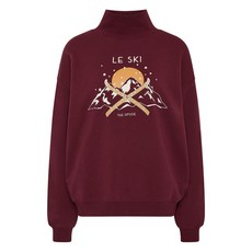 업사이드 클레멘타인 터틀 넥 스키 탑