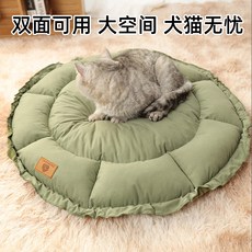 貓窩四季通用可拆洗貓咪睡窩睡覺沙發幼貓狗窩冬季保暖寵物窩墊子, 1個, 灰色【加厚墊子貓窩一體】
