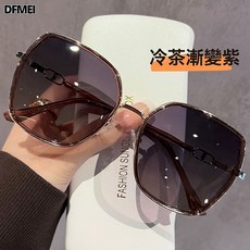 QRU 新款偏光墨鏡女高級感顯臉小防紫外線太陽鏡大框潮流遮陽開車眼鏡