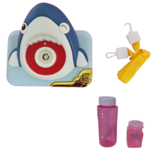 팝키즈 애니멀 자동 카메라 비눗방울 +리필액+스트랩세트, 아기상어 파랑, 1개