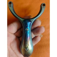 鈦合金單卡貼片樹葉錘紋雕刻烤藍硬化飾片, 如圖所示, 1個