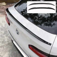 [모터스파이] BMW 호환 X4M F98 리어 트렁크 카본 블랙 CS 스포일러, 1.스포일러(블랙)