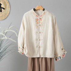 개량한복 저고리 하의 법복 생활 린넨 세트 자수