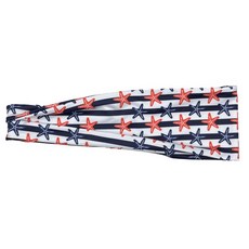 運動健身吸汗頭帶跑步防流汗頭帶男女瑜伽頭帶透氣, 海星, 1個