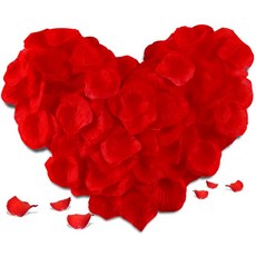 규글링 이벤트용 파티 장미꽃잎 조화 1000개, 1세트, 레드