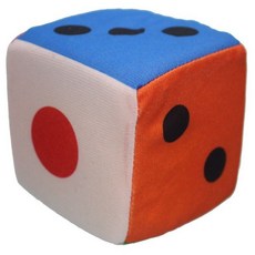 10cm 海綿骰子 布骰子 安全泡綿骰子 毛絨布數字甩子, 1個, 一個 ( 超商限購10個)
