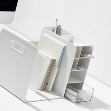 시스맥스 하이브 책꽂이 WH&TR화이트&투명 281168 / 297x210x213mm - 개 1개입