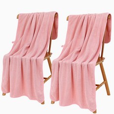 글로리유 소프트 대형 바스타월 70x140cm, 핑크, 2개