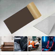 자체 접착식 가죽 리페어 패치 롤 보수 스티커 시트지, 다크브라운