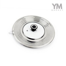 YM 스텐유리 멀티뚜껑 스텐후라이팬뚜껑, 1개, 32cm