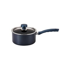 해피콜 클래식 다이아몬드 한손냄비, 18cm, 블루, 1개