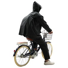 pcceax 레인웨어 상하 세트 배낭 대응 레인 정장 레인 코트 자전거 오토바이 등산 장마 통근 통학 우유 깃털 비의 비구 투습 방수 직물 카파 남성/여성 XL, 상세페이지 참조