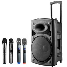 大聲公 2025年頂級版旗艦型無線式多功能行動音箱 台灣品牌 四組無線麥克風 K歌歡唱組