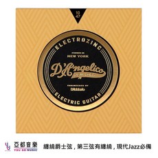 D'Angelico 電吉他弦 包膜琴弦 美國製造 壽命長, 1個, 12-52