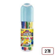 종이나라)크레팡 색연필, 2개, 6색