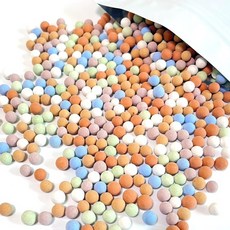 컬러 하이드로볼 대립 세트 약 1.2kg 컬러별 6팩 개별포장 수경재배 세라믹볼, 1세트