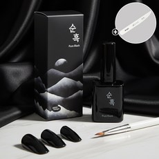 요고마요 고발색 블랙 솔리드 컬러젤 순흑 + 엔리안 나이프파일 증정, 1개