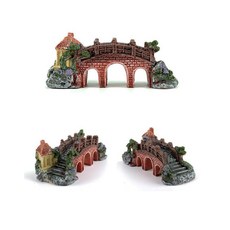 거북이 수족관 돌다리 쉼터 장식 꾸미기, 1개