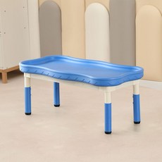 모래놀이 테이블 그림판 샌드아트 촉감놀이 모래판 샌드박스, 35 파란색 리프팅 웨이브 테이블