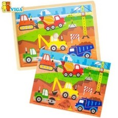 영유아용품 비가(VIGA) 24피스퍼즐 중장비 sm4+78060Li